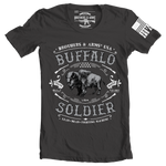 brothers and arms usa buffalo soldier charcoal grey t-shirt