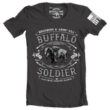 brothers and arms usa buffalo soldier charcoal grey t-shirt