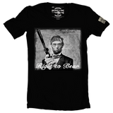 Brothers & Arms USA Right to Bear Abe Lincoln Revolver black t-shirt