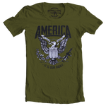 America Brothers & Arms USA 1789 military green army green reedom eagle right to bear arms amendment II it is our right military green