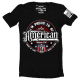 proud to be an american where at least I know I am free t-shirt