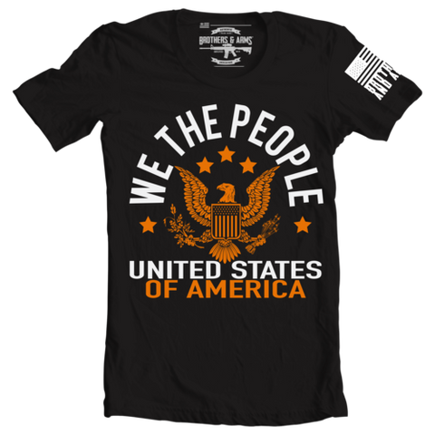 Brothers and Arms USA We the people United States of America black t-shirt