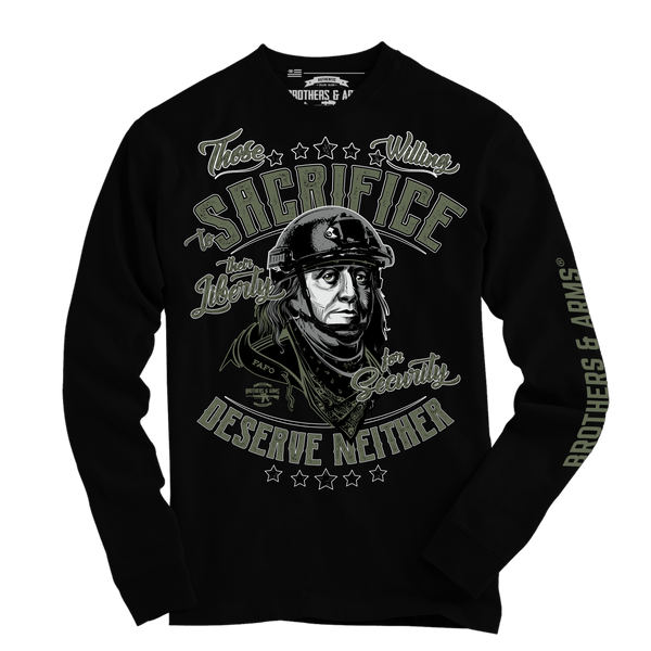 Sacrifice Brothers & Arms Long Sleeve graphic tshirt Brothers & Arms USA