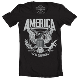America Brothers & Arms USA 1789 Black freedom eagle right to bear arms amendment II  it is our right 