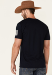 barcode flag made in America navy tshirt boot barn