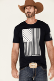 barcode flag made in America navy tshirt boot barn