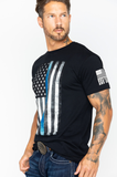 Brothers & Arms USA Thin Blue Line Flag Black t-shirt Boot Barn