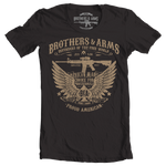 Brothers & Arms USA Defenders of the Free World American Made Proud American Guns & Ammo black t-shirt