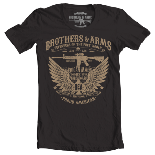 Defenders of The Free World - Brothers & Arms Black Graphic T