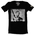Brothers & Arms USA Right to Bear Abe Lincoln Revolver black t-shirt