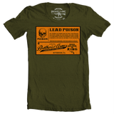 Brothers & Arms USA Lead Poison t-shirt Where Caliber is King Military Green Ammo Can