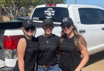 Brothers & Arms USA Riverside Graphic t-shirt - Riverside CCW Training Instructors Hannah K., Ani D., and Keli W.   USCCA Precision Shooter hat 