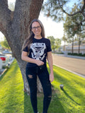 America Brothers & Arms USA 17 right to bear arms 2nd amendment black tshirt Keli 