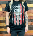 Keep Calm and Reload Women's tee