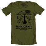 Brothers & Arms USA Military Green Man Camp t-shirt shootin' whiskey and pistols All American